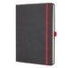 Sigel Notitieboek Conceptum A4 Genaaid Gebonden Hardcover Grijs/Rood 194 Pagina's Dots 80 grams