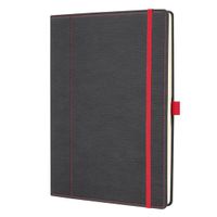 Sigel Notitieboek Conceptum A4 Genaaid Gebonden Hardcover Grijs/Rood 194 Pagina's Dots 80 grams