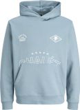 JACK&JONES JCOCREST PRINT SWEAT HOOD - Heren - Sweaters - Blue Shadow - S