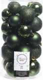 Decoris Kaemingk B.V. Kerstballen set 30-delig | kunststof/onbreekbaar | dennengroen | diverse maten