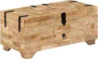 vidaXL Salontafel 80x40x35 cm massief mangohout