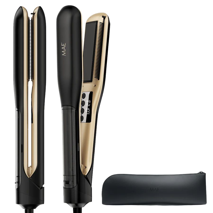 MAE® Steam Straight - Professionele Stoomstijltang - Zwart