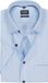 OLYMP Luxor chemise manches courtes coupe droite coton bleu clair sans repassage tour de cou 45