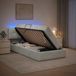 Maison Exclusive - Lit à sommier LED avec matelas gris clair 100 x 200 cm, velours