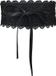 Mont B.V. Ceinture pour femmes - Ceinture à la taille en dentelle - Ceinture pour dames - Large ceinture - Ceintures élastiques pour dames - Ceinture de robe - PU - Ceinture à nouer Obi - Accessoire élégant pour robes - pour robes, manteaux, chemises - Noir