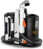 Nettoyeur de tapis et de tissus d'ameublement manuel - Appareil de nettoyage textile 600W - Aspirateur eau et poussière 12 kPa - Nettoyeur portable pour canapés et tapis