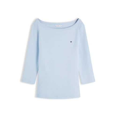 Tommy Hilfiger regular fit 3/4-shirt van puur katoen - blauw