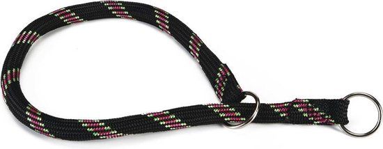 Beeztees Halsband Hond Rond Nylon Zwart 55 cm x 13 mm