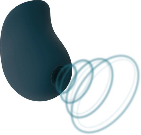 Fun Factory MEA Sucker Vibrator - Curved - Ambidextrous - Clitoral Stimulation - Velvet Green