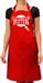 Shoppartners Master chef barbeque schort / keukenschort bordeaux rood voor dames - bbq schorten