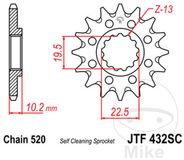 JT Sprockets JTF432.13SC 13T Staal Voorwiel