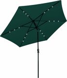 vidaXL Zweefparasol met LED 3,5 m Groen