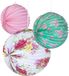 Talking Tables Set van 3 Papieren Lantaarns - Bloemenpatroon - Pastelkleuren