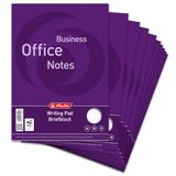 LANDRE 100050265 Briefblok Office Pack van 10 A4 50 vellen geruwd 70 g/m² schrijfblok briefblokken briefpapier