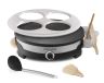 LAGRANGE 109 018 Crêpière 1500W 35cm 4 Crêpes Aluminium/Noir