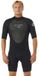 Rip Curl Omega Spring 2/2 Mm Fl Shorty à manches courtes et zip dorsal Noir XS Homme