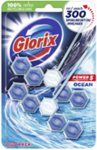 Glorix toiletblok Power 5 Ocean Duo - 55 gram