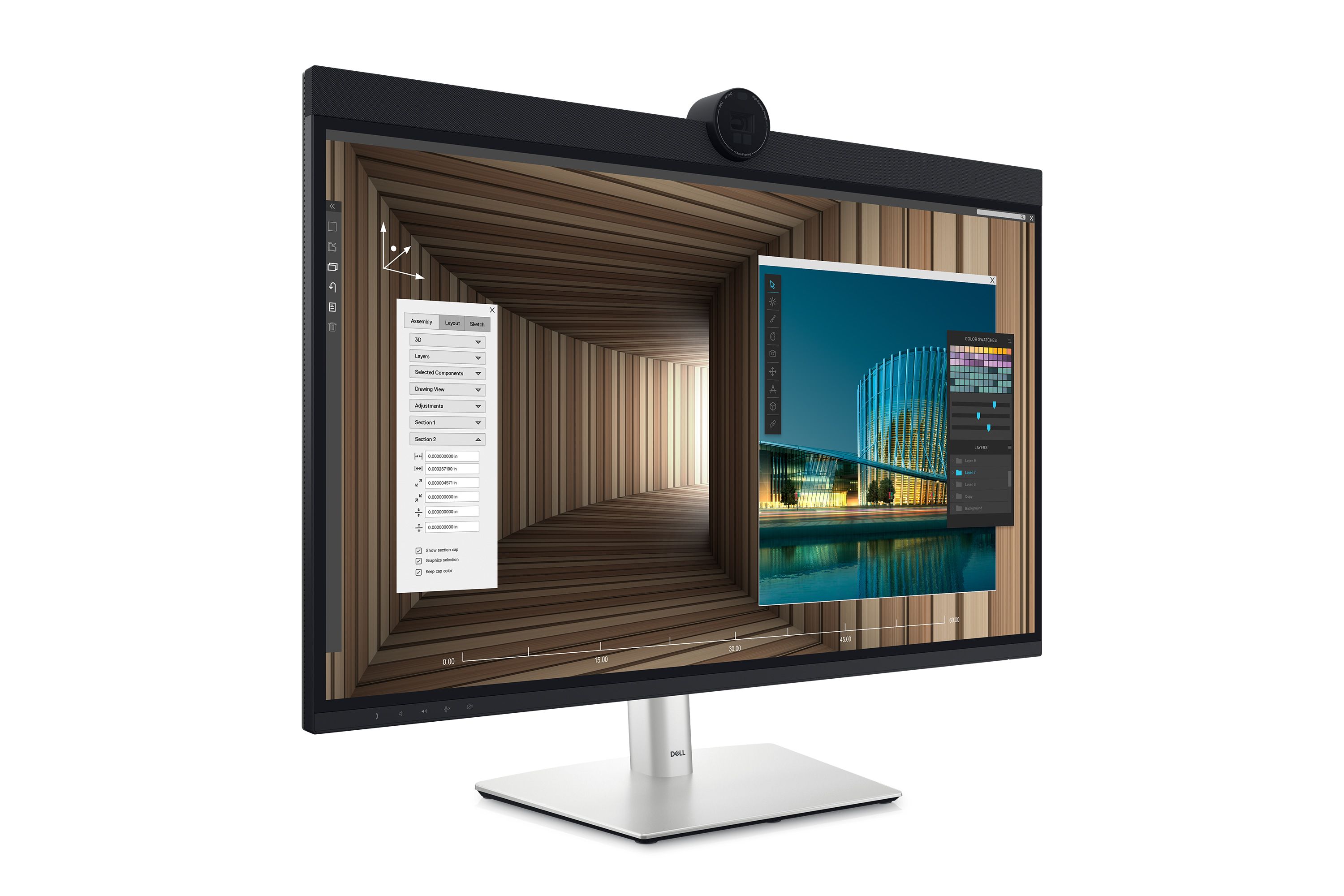 DELL UltraSharp U3224KBA 31.5" 6K Ultra HD Monitor - Black/Silver