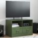 Maison Exclusive - meuble TV, vert olive, 67x39x44 cm, acier