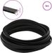 vidaXL Leren riem Zwart 500 x 0,5 cm