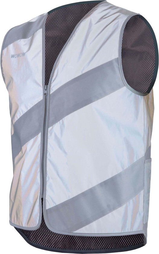 Wowow Roadie Fietsjasje - Full Reflective - Grijs - Maat M - Unisex
