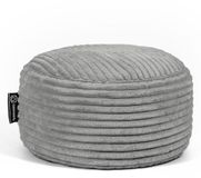 Casacomfy Poeffie - Poef - Groot Rond - Corduroy - 60x60x35 cm - Antraciet