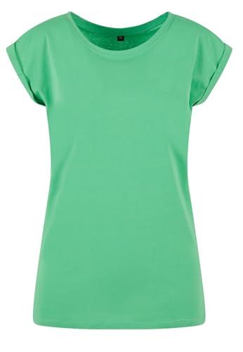 Build Your Brand Dames Extended Shoulder Tee - fresh green - 4XL
