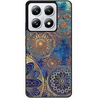 Xiaomi 14T 4G Mandalla bleu verstevigd hoesje met sublimatie bedrukking