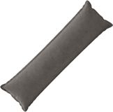 vidaXL - Kussensloop - HOUTEN - Donkergrijs - 40 x 145 cm