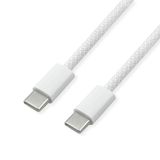 Value USB 2.0 Kabel, Type C-C, M/M, 60W, wit, 1 m