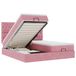 vidaXL Ottoman Bed with Mattresses and LEDs, Pink, Velvet, 160x200cm