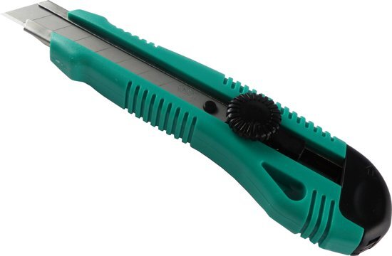SDI - Afbreek-Hobbymes met schroef-lock; groen; incl. 10 stuks 18mm mesjes