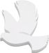Bellatio Design Piepschuim vormen - duif - 1x - H20 x B16 cm - styropor hobby / DIY vorm - basis knutselfiguren