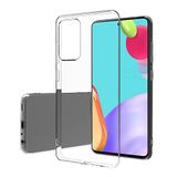 Panffaro Transparant Ultradun telefoonhoesje met precieze anti-slip en anti-vingerafdrukgaten, geschikt voor Samsung A52