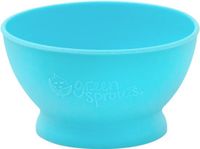 Green Sprouts - Siliconen Baby Eetkom - Turquoise