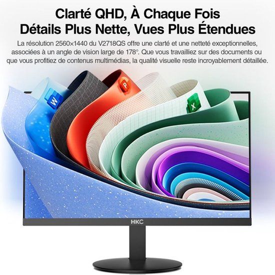 HKC V2718QS - QHD IPS Monitor - 27 Inch - 144 Hz - 5ms