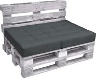 Beautissu Elements Palletkussen 120x80cm Zitkussen Antraciet