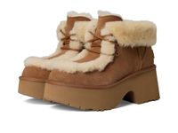 UGG Eer bruine leren enkellaarsjes