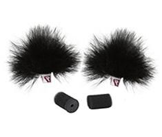 Rycote Ristretto Lavalier Windjammer - Black - Pair