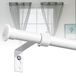 Tringle à rideaux extensible de 76-110 cm en blanc