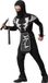 Atosa Ninja kostuum - voor jongens - zwart/wit - polyester - Compleet 116