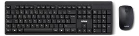 Nilox NXKMWIT011, kit clavier et souris sans fil avec une portée de 10 mètres, clavier avec disposition italienne, souris avec capteur optique de 1600 DPI, compatible avec Windows, Linux et Mac