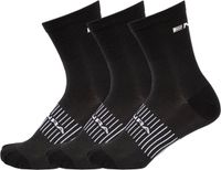 Endura Coolmax Race Sokken 3 Paren Zwart EU 42.5-47 Unisex