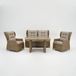 VITA Ibiza loungeset rattan 4dlg