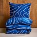 Auping Meandering blue Dekbedovertrek - Eenpersoons 140 x 220 cm - Biologisch katoen - Blauw