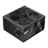 GAMEMAX GP 550B Voedingsadapter PC 550W, niet-modulair, 80 Plus Brons, 140 mm HDB-ventilator, platte zwarte kabel, 9 beschermingsfuncties, zwart