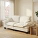OKWISH Loveseat 194 x 82 x 90 cm - 2-Zits Modulbank Met Afneembare Armkussens - Voor Appartement - Chenille - Beige