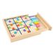 MIMI Deluxe Grille de Sudoku en bois Jeu de société Puzzle Cadeau pour enfants et adultes