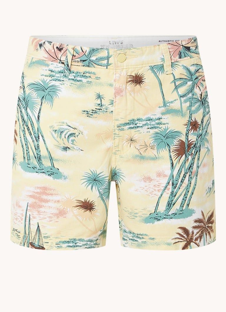 Levi's Authentic Straight Fit Shorts with Leaf Print