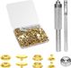 Shenzhen Haorui Industrial Technology Co., Ltd. 200 Stuks Metalen Drukknopen, 15mm Leren Drukknopen, Goud